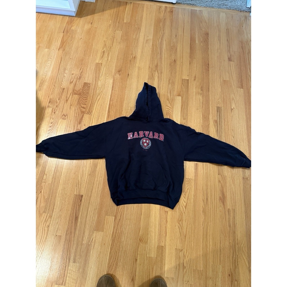 Harvard University Hoodie Size XL men's Licensed Gear Gildan Blue